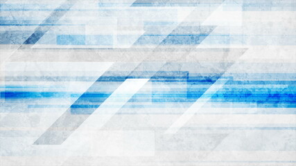 Blue and grey tech geometric grunge background