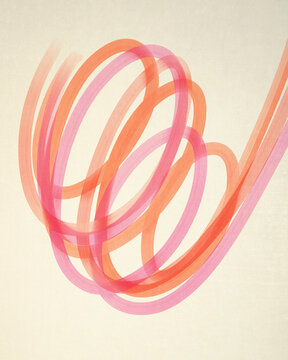 Abstract Design In Shades Of Pink