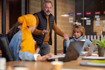 Dispute at business meeting