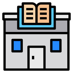 book store line icon