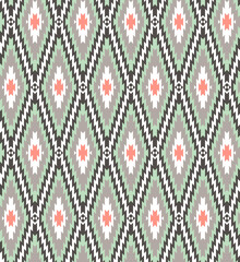 Vector Seamless Mexican Background. Ethnic Pattern. - 439395625