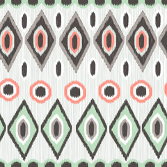Vector Seamless Mexican Background. Ethnic Pattern. - 439395634
