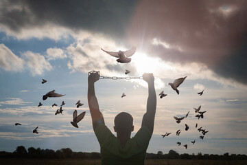 Concept of hope for release from addictions.