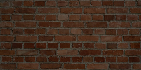 background with red real bricks with space text