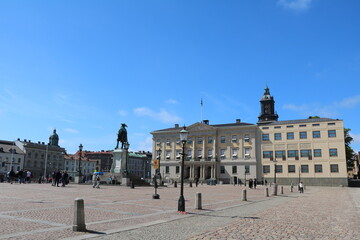 Obraz premium Gustav Adolfs torg town square in Gothenburg, Sweden
