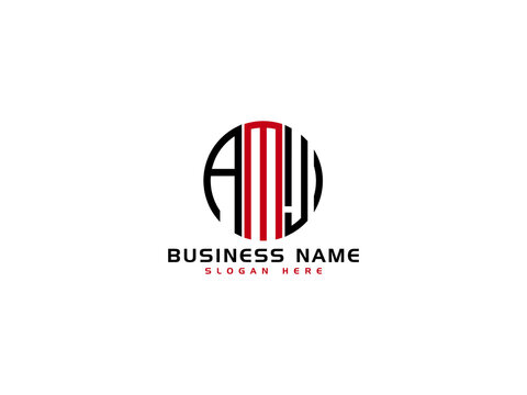 Letter AMJ Logo Icon Vector Image Design For All Business