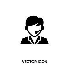 Operator vector icon. Modern, simple flat vector illustration for website or mobile app. Operator symbol, logo illustration. Pixel perfect vector graphics