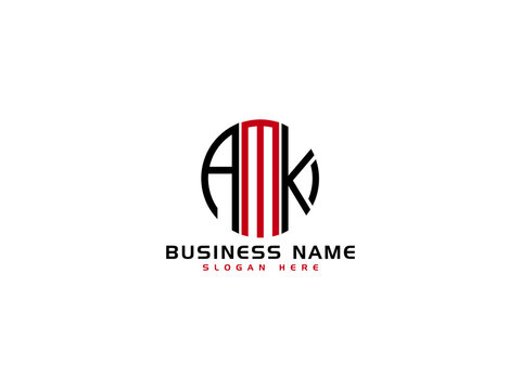 Letter AMK Logo Icon Vector Image Design For All Business