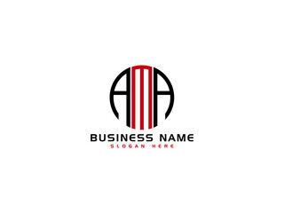Letter AMA Logo Icon Vector Image Design For All Business - obrazy, fototapety, plakaty