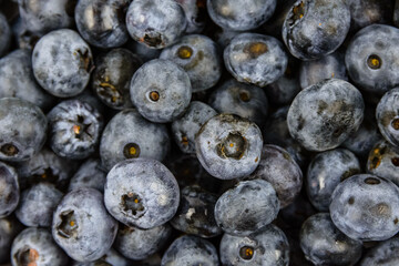 Background of the many blueberries. Healthy eating concept