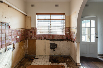 Kitchen renovation demolition