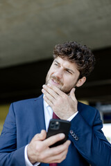 young businessman at the airport