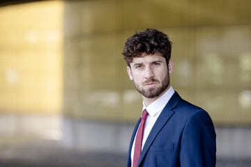 Fototapeta premium young businessman at the airport