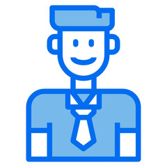 student blue line icon