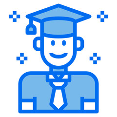 student blue line icon