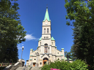 The Church of the Holy Family in Zakopane,  a town in the extreme south of Poland.
