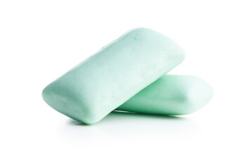 Mint chewing gum pads.