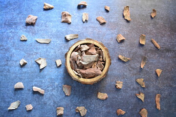 Raw whole dried Arjuna bark