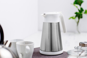 Tea coffee kettle with cup