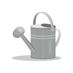 Watering can illustration isolated on white background. Garden tool icon. © Anna