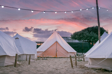 sunset campsite