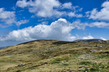 landscape with blue sky