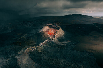 Volcano eruption Iceland