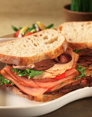 Sandwich images for the food industry.
