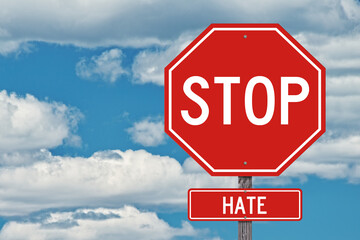 Stop Hate Sign