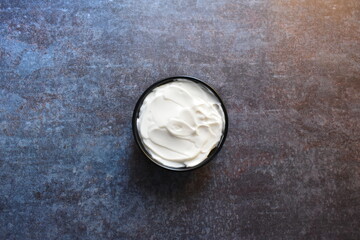 Delicious fresh plain vegan mayonnaise