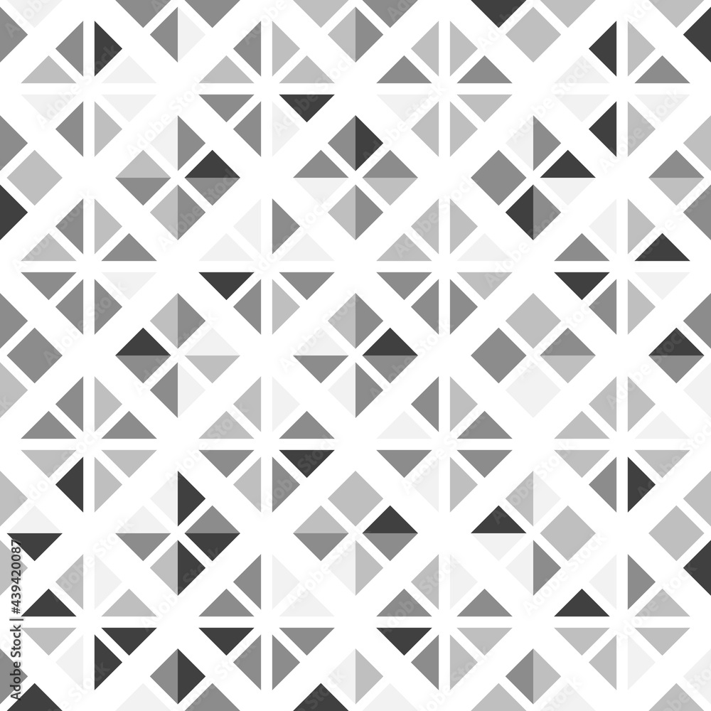 Aufkleber Seamless geometric pattern. Vector background with triangles