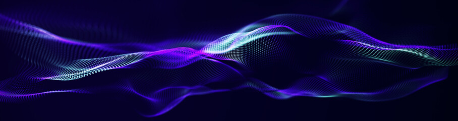 Network connecting triangles background with dots and lines. Futuristic polygonal background. Artificial intelligence. Big data technology .3d rendering.