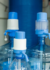purified filtration water bottle mechanical pump reusable