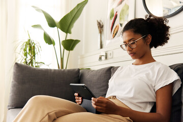 Woman working from home