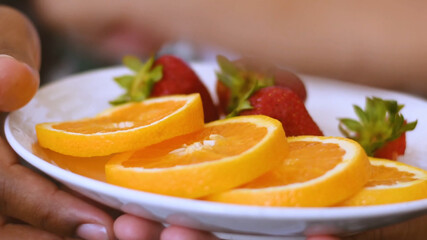fruit on a plate