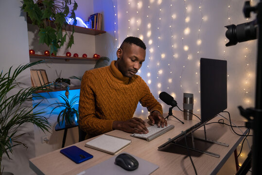 Influencer At Preparation For Live Streaming