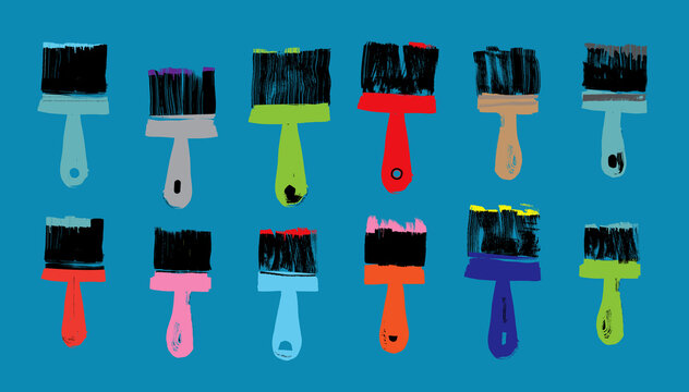 Twelve Paint Brushes
