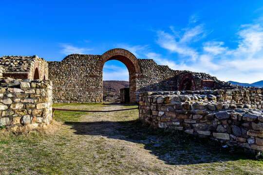 ruins of an old  castle near Shtip Macedonia Bargala 