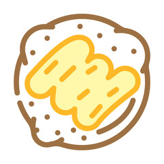 cookies with peanut butter color icon vector. cookies with peanut butter sign. isolated symbol illustration