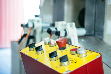 Control panel of industrial machine