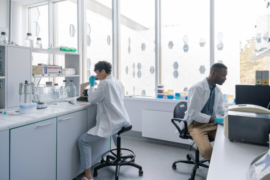 People Working In Laboratory Room