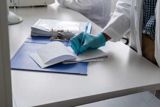 Paperwork In Laboratory