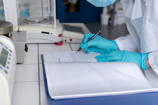 Paperwork In Laboratory