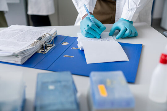Paperwork In Laboratory