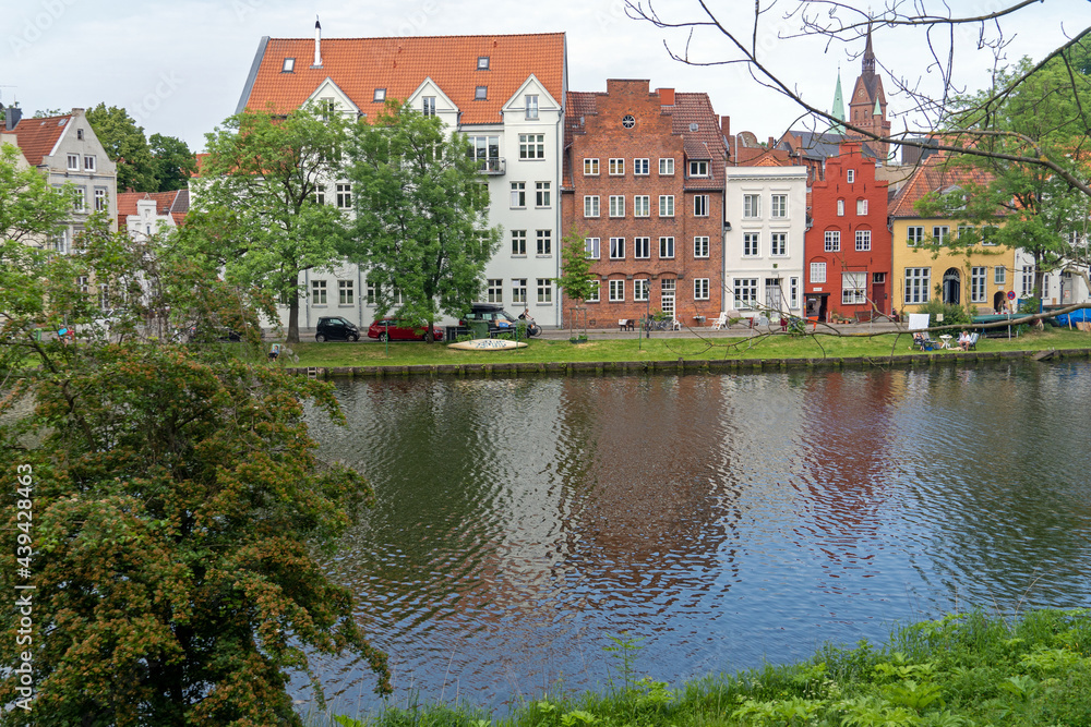 Canvas Prints Entlang der Trave in Lübeck