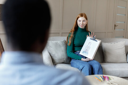 Female patient demonstrating image 
