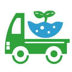 エコな車のシンプルイラスト