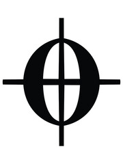 Black music symbol of  Coda