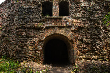Fototapeta premium Abandoned Military Tarakaniv Fort (Dubno Fort, New Dubno Fortress) - a defensive structure of 19th century in Tarakaniv, Ukraine.