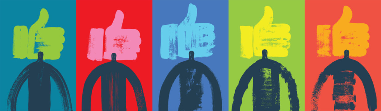 People and Likes Symbols